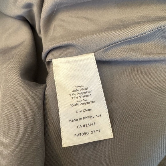 Talbots Gray Tweed Scalloped Hem Skirt - Picture 2 of 5